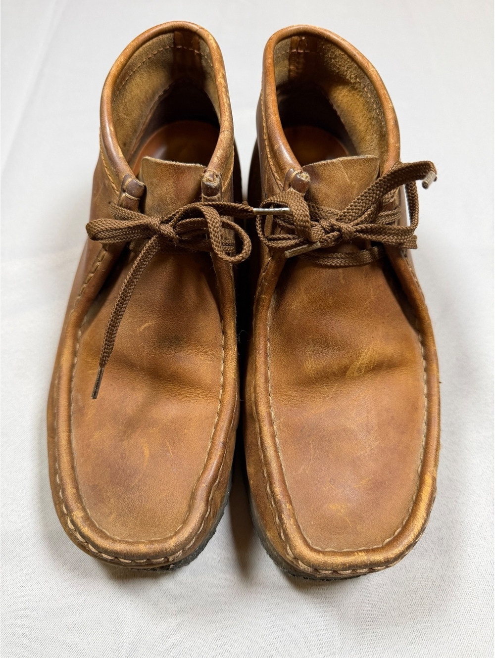 Clarks Originals Wallabee Boots 35425 Brown Leather Men’s 9M